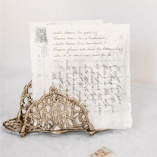 Ornate Brass Letter Rack