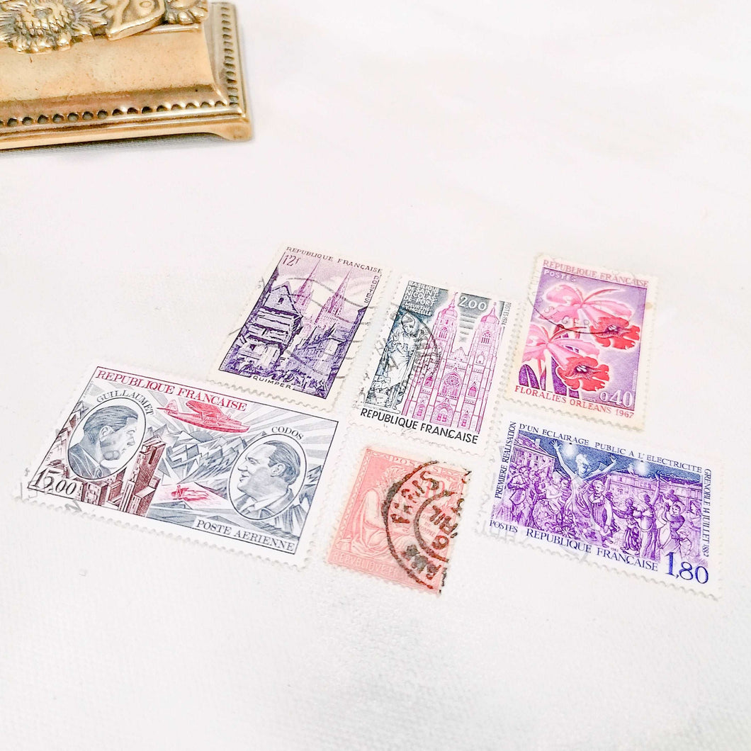 Vintage French Postage Stamps
