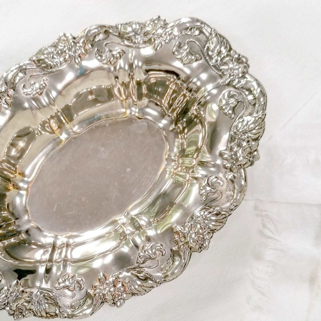 Baroque Style Silver Plate Dish