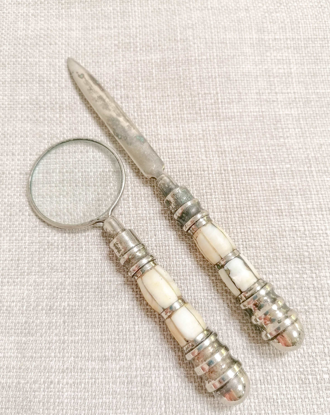 Letter opener & Magnifying glass