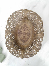 Load image into Gallery viewer, Ornate Italian Brass Bowl/Tray
