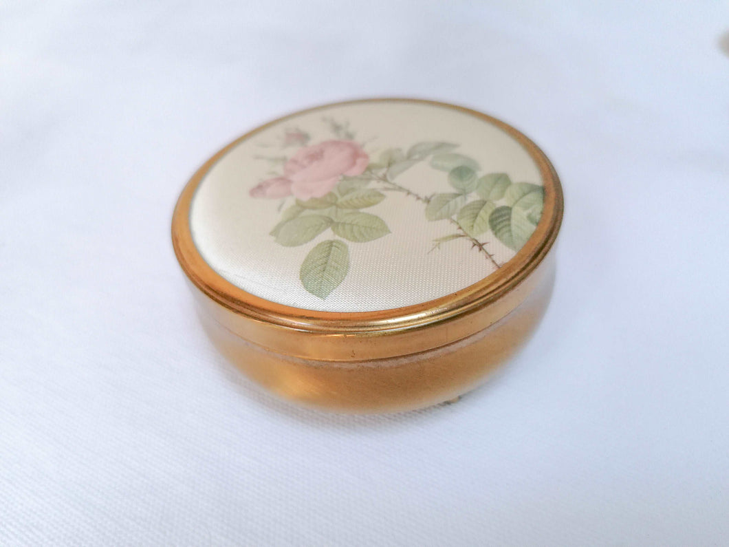 Round Brass Trinket Box