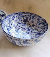 Load image into Gallery viewer, Flow Blue and White Decorative Bowl
